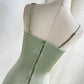 Robe de soirée courte en satin vert sauge, élégante et délicate, avec broderie florale, robe de bal, robe de soirée, robe de bal nv4035