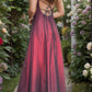 Robe de bal vintage bordeaux ombrée à perles, longue robe de bal en satin, robe de soirée, robe de soirée nv4220