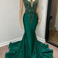 Grünes wunderschönes elegantes Meerjungfrauenkleid Ballkleid Abendkleid NV2040