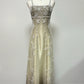 Goldgelbes Retro-Mode-Farbverlauf, exquisites, perlenbesetztes langes Tüll-Ballkleid, Abendkleid, Partykleid nv3701