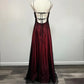 Robe de soirée longue en tulle perlé bordeaux, dégradé de mode rétro, exquise, robe de bal, robe de soirée nv3702