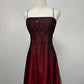 Robe de soirée longue en tulle perlé bordeaux, dégradé de mode rétro, exquise, robe de bal, robe de soirée nv3702