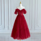 Schwarzes Ballkleid in Teelänge mit V-Ausschnitt, Spaghettiträgern, süßes Abend- und Partykleid in A-Linie nv1636