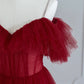 Schwarzes Ballkleid in Teelänge mit V-Ausschnitt, Spaghettiträgern, süßes Abend- und Partykleid in A-Linie nv1636