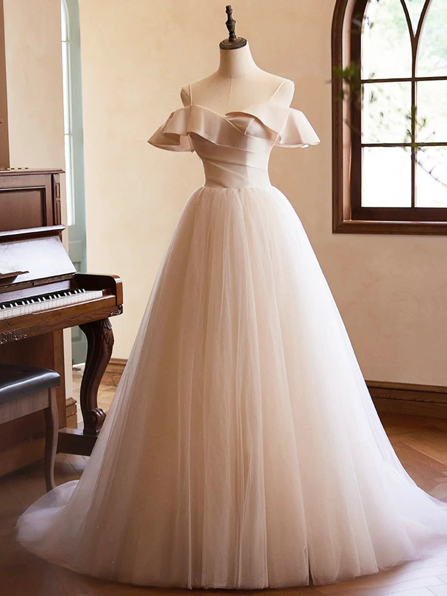 Wunderschönes Ballkleid mit Spaghettiträgern, bodenlang, ärmellos, rückenfrei, Abendkleid, Ballkleid, NV1867