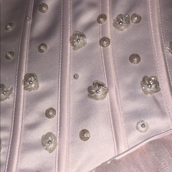 Robe de soirée longue en tulle rose, mignonne et tendance, coupe trapèze, bretelles spaghetti, perles exquises, robe de bal formelle, robe de soirée, robe de retour, nv3685