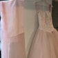 Robe de soirée longue en tulle rose, mignonne et tendance, coupe trapèze, bretelles spaghetti, perles exquises, robe de bal formelle, robe de soirée, robe de retour, nv3685