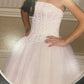 Robe de soirée longue en tulle rose, mignonne et tendance, coupe trapèze, bretelles spaghetti, perles exquises, robe de bal formelle, robe de soirée, robe de retour, nv3685