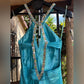 Blue Fashion Elegant Exquisite Beaded Strapless Long Satin Elegant Ball Gown Evening Gown Party Dress nv3680