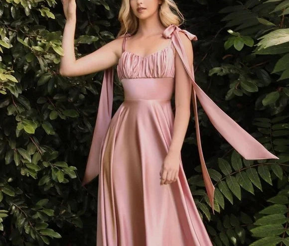 Robe de soirée longue en satin rose/jaune, élégante, épaules dénudées, sans manches, coupe trapèze, robe de bal, robe d'anniversaire, robe de bal, robe de remise de diplôme, robe de demoiselle d'honneur, nv4006