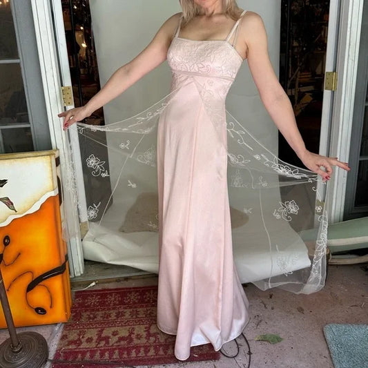Pink Shiny Fashion Exquisite Beading Long Satin Ball Gown Tulle Evening Dress Party Dress Prom Dress nv3750