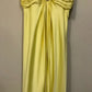 Yellow solid color fashion elegant sleeveless long satin floor length ball gown evening dress party dress nv3721