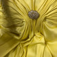 Yellow solid color fashion elegant sleeveless long satin floor length ball gown evening dress party dress nv3721