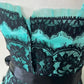 Robe de soirée courte en dentelle vintage bleue, robe d'anniversaire nv4492
