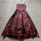 NiceVestidos – ärmelloses, weinrotes, bodenlanges Satin-Abendkleid in A-Linie, NV5778