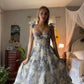 Wunderschönes, florales Chiffon-elegantes langes Ballkleid, Abendkleid, Partykleid, NV37
