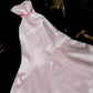 Robe de soirée longue en satin rose, simple et tendance, robe de bal, robe de soirée, nv4313