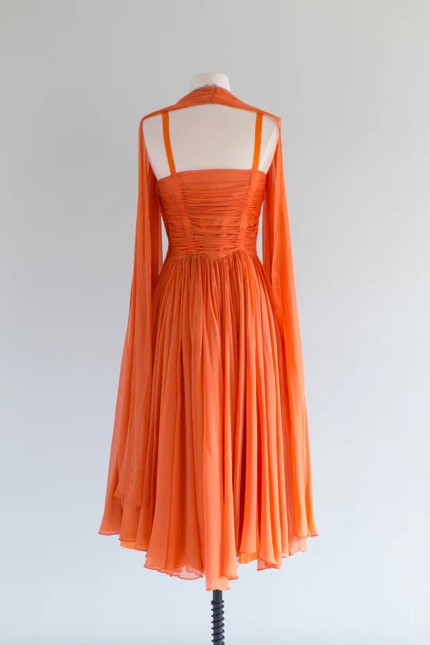 Oranges schickes Homecoming-Kleid, kurzes Ballkleid, Partykleid, nv2091