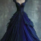 Purple/green/blue/red/black gorgeous fashion shiny long tulle ball gown nv3357