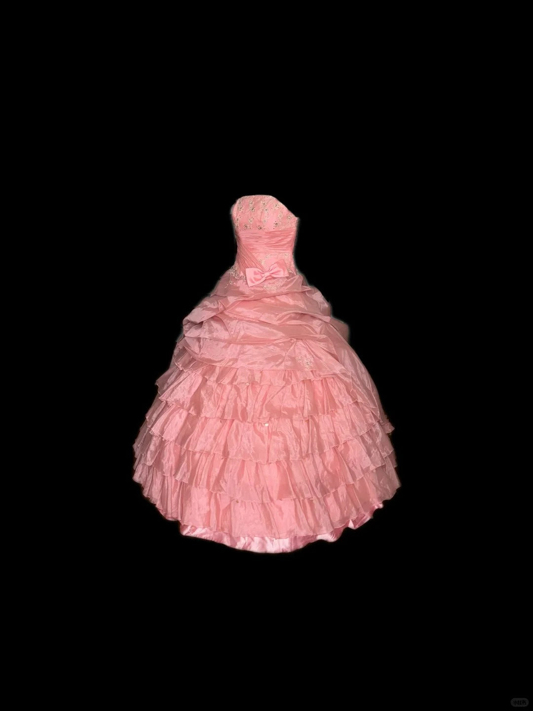 Pink rhinestone elegant long tulle ball gown evening dress nv4921
