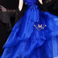 Robe de soirée longue en tulle bleu, magnifique et exquise, avec perles, nv4376