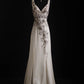 NiceVestidos - Robe vintage blanc cassé perlée, robe de bal longue perlée exquise, robe de remise de diplôme NV5860