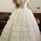 Robe de soirée princesse longue en tulle et dentelle blanche, style vintage, élégante, robe de bal, robe de soirée, nv5010