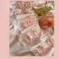 Pink Elegant Sweet Exquisite Vintage Floral Long Satin Ball Gown Evening Gown Party Dress Wedding Dress nv4144