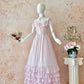 Robe de bal de promo rose, douce, délicate, perlée, longue, princesse, tulle, dentelle exquise, robe de soirée, robe d'anniversaire/de mariage, robe de Quinceanera nv4103