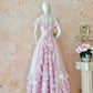 Robe de bal de promo rose, douce, délicate, perlée, longue, princesse, tulle, dentelle exquise, robe de soirée, robe d'anniversaire/de mariage, robe de Quinceanera nv4103