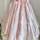 Robe de bal de promo, robe de soirée, robe de fête d'anniversaire, robe de bal, robe de mariée, robe de Quinceanera, robe A-jupe élégante, rose pâle, rétro, à paillettes, mi-longue/courte, en satin, nv4101