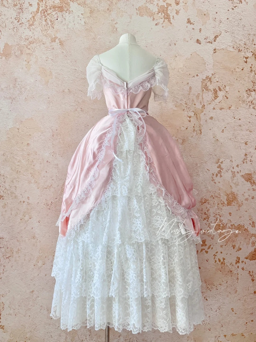 Robe de princesse rose rétro élégante en dentelle, robe longue de cérémonie pour adulte, robe d'anniversaire, robe de bal, robe de soirée nv4094