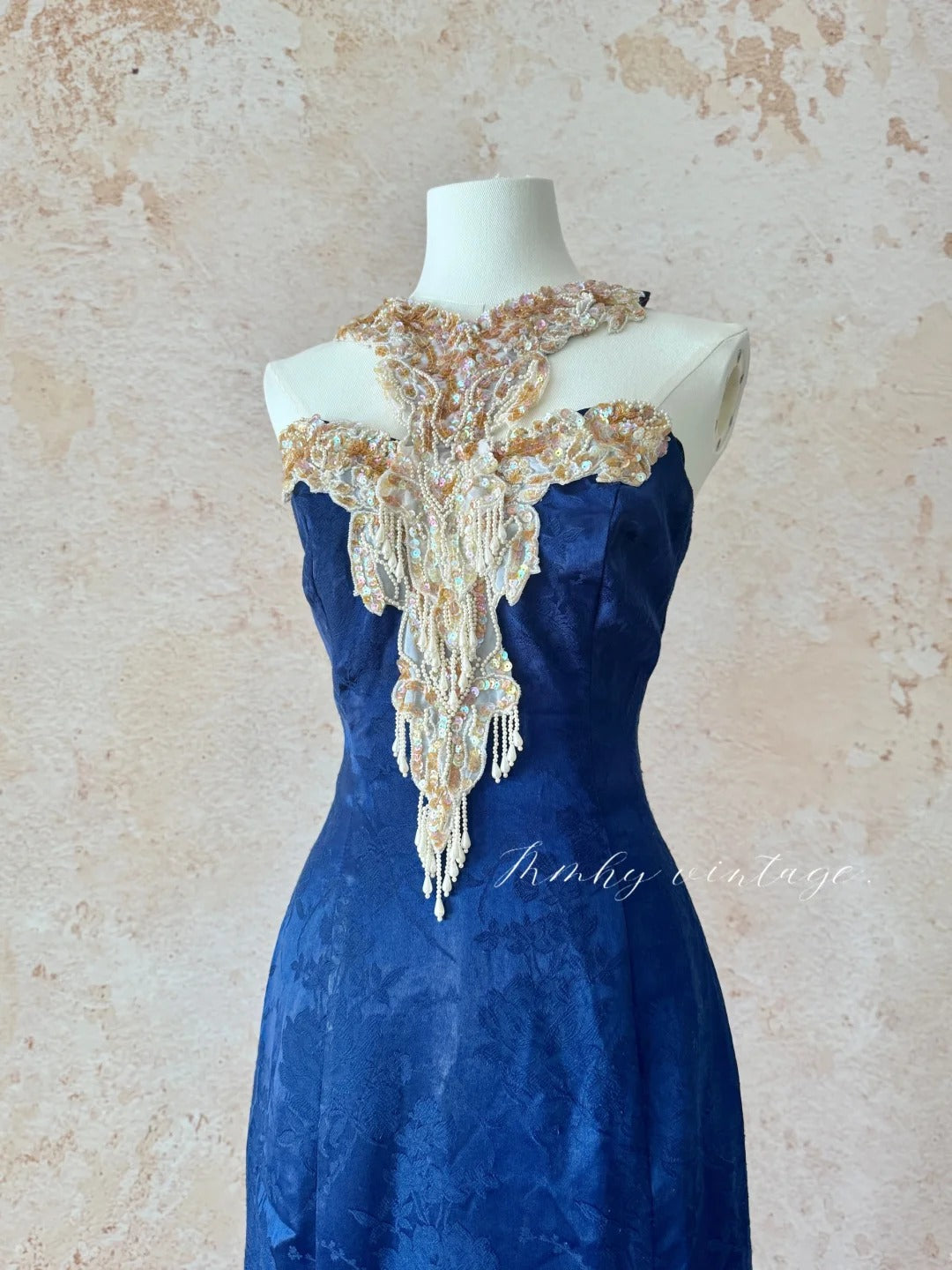 Robe de soirée élégante et sexy, style rétro, col licou, paillettes exquises, perles, pompons, longue, slim, robe de bal, robe de cérémonie pour adulte, robe d'anniversaire, robe de bal nv4098
