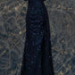 Blue/Purple Sparkling Elegant Long Sequined Ball Gown Evening Dress nv4924