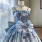 Blaues Blumenmuster, lang/kurz, Satin, bodenlang, Ballkleid, Abendkleid für Erwachsene, nv4425
