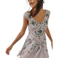 Exquisites kurzes Chiffon-Heimkehrkleid mit Perlen und Geburtstagsfeierkleid nv5297