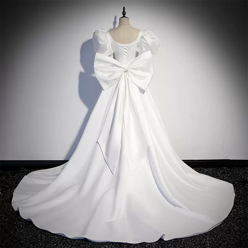 Weiß fleck Langes Ballkleid Abendkleid Hochzeitskleid nv121