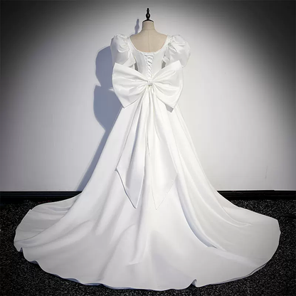 Weiß fleck Langes Ballkleid Abendkleid Hochzeitskleid nv121