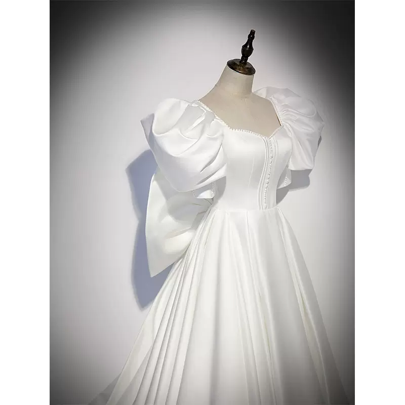 Weiß fleck Langes Ballkleid Abendkleid Hochzeitskleid nv121