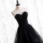 Robe de soirée longue en tulle noir nv39