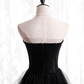 Robe de soirée longue en tulle noir nv39