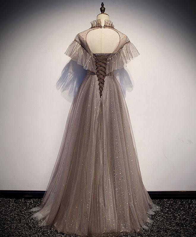 Einzigartiges langes Ballkleid aus Tüll, Abendkleid aus Tüll nv590
