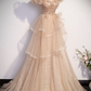 ROBE DE BAL LONGUE EN TULLE AVEC PERLES nv602