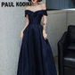 FANTASTISCHES ABENDKLEID A-LINIE BATEAU-AUSSCHNITT BODENLANG KURZE ÄRMEL SCHNÜRUNG PLISSIERTES SATIN-STOFF ABENDKLEID nv616