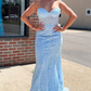 Black Strapless Prom Dress with Appliques nv630
