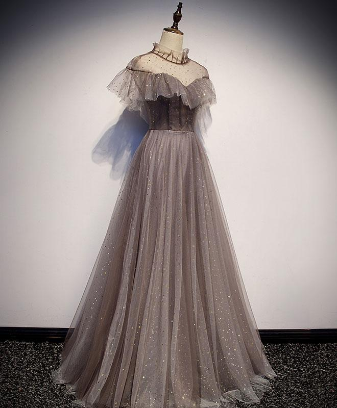 Einzigartiges langes Ballkleid aus Tüll, Abendkleid aus Tüll nv590