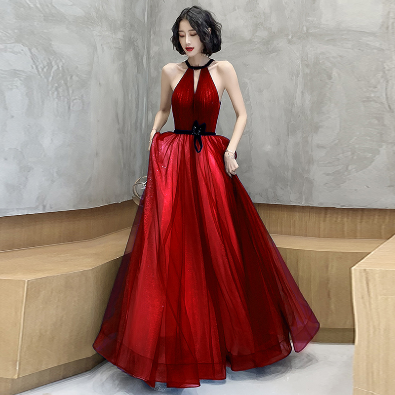 ROBE DE BAL LONGUE EN TULLE ÉLÉGANTE ROBE DE SOIRÉE nv610