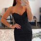 Schwarz/gelb/rot/rosa/blau modisches, schickes, exquisites Spitzen-Kurzkleid für die Heimkehr, Ballkleid, Partykleid, NV919