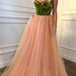 Superbes robes de bal uniques, robe de bal trapèze, robe de bal en tulle nv535