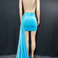 enges blaues Mini-Homecoming-Kleid Partykleid nv902